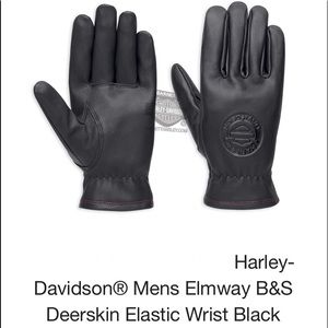 Harley-Davidson Elmway B&S Deerskin Leather Gloves